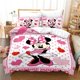 thumbnail image 1 of Black and White Disney Mickey Mouse Bedding Set Couples Minnie Mouse Bed Comforters Cover Set King Duvet Cover with Pillowcase210x210cm 3pcs Gao Jinjia LED, 1 of 2