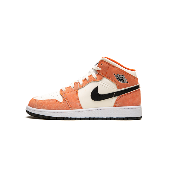 Air Jordan 1 Mid SE GS "Orange Suede" DV1336 800 from Stadium Goods