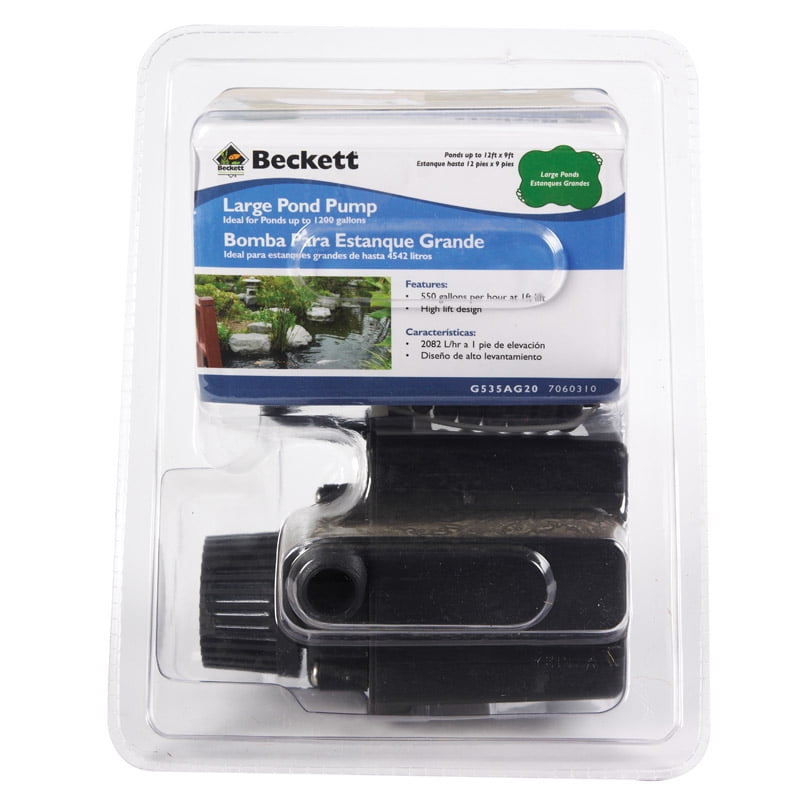 Beckett Corporation 500 GPH Submersible Pond Water Pump Kit with Prefilter an... 