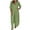 Green, variant on KIHOUT Women's Spring And Summer V-neck Loose Lapel Long Sleeved Shirt Wide Leg Pants Color Set