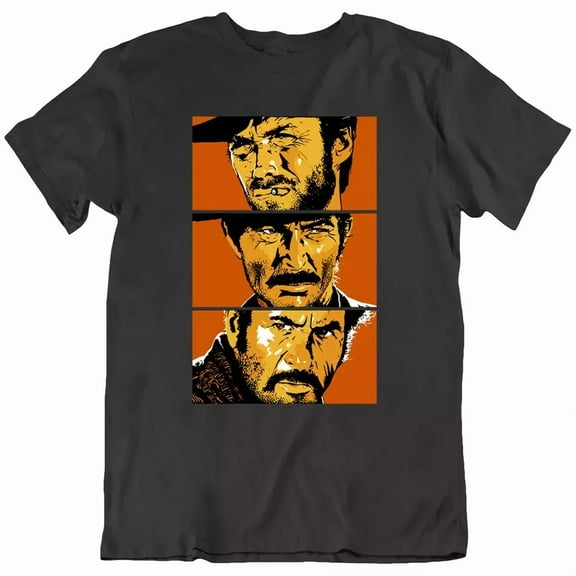 CLASSIC The Good, The Bad, The Ugly, Spaghetti Western, Movie Fan T Shirt Tee Gift New