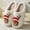 Moose, variant on Christmas Home Slippers Cute Cartoon Santa Claus Cotton Slippers For Women And Men Couples Winter Warm Furry Shoes