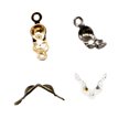 thumbnail image 4 of 200pcs Jewelry Connectors Calotte Wear-resistant Matching Connecting Components DIY Ball Chain End for Jewelries Making Supplies Gold, 4 of 7