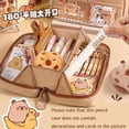 thumbnail image 1 of Kawaii Capybara Trousse à Crayons Grande Capacité Boîte de Rangement Rentrée des Classes Papeterie Kawaii Esthétique Fille Kit Scolaire Fourniture 1 Trousse à Crayons, 1 of 5