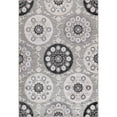 thumbnail image 6 of CAMILSON Spring Bohemian Medallion Floral Easy-Cleaning Non-Shedding Washable Outdoor Indoor Area Rug Gray 6x9, 6 of 11