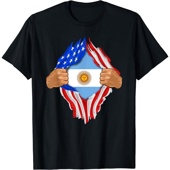 Argentinian Blood Inside Me | Argentina Flag Gift T-Shirt