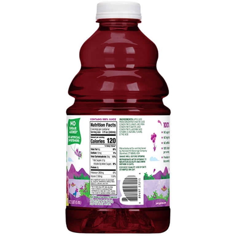 Juicy Juice 100% Juice, Grape, 48 fl oz Bottle - Walmart.com