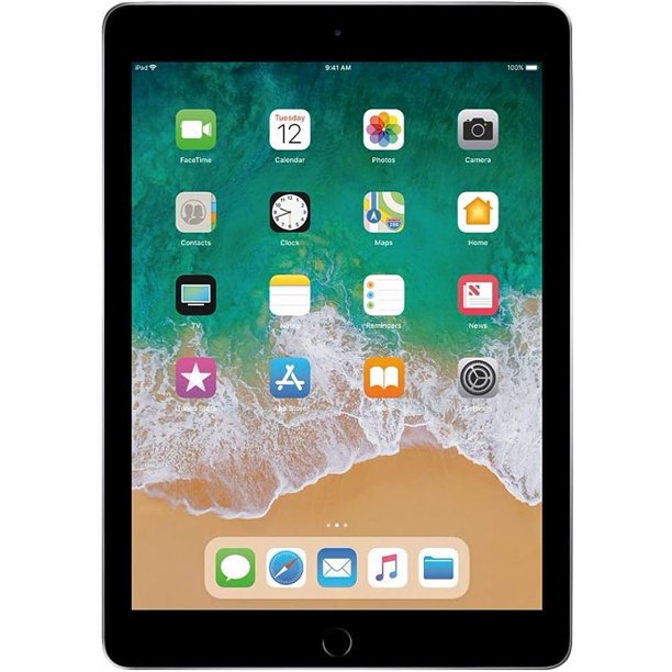 Restored Apple iPad 6th Generation 32GB Space Gray Wi-Fi +
