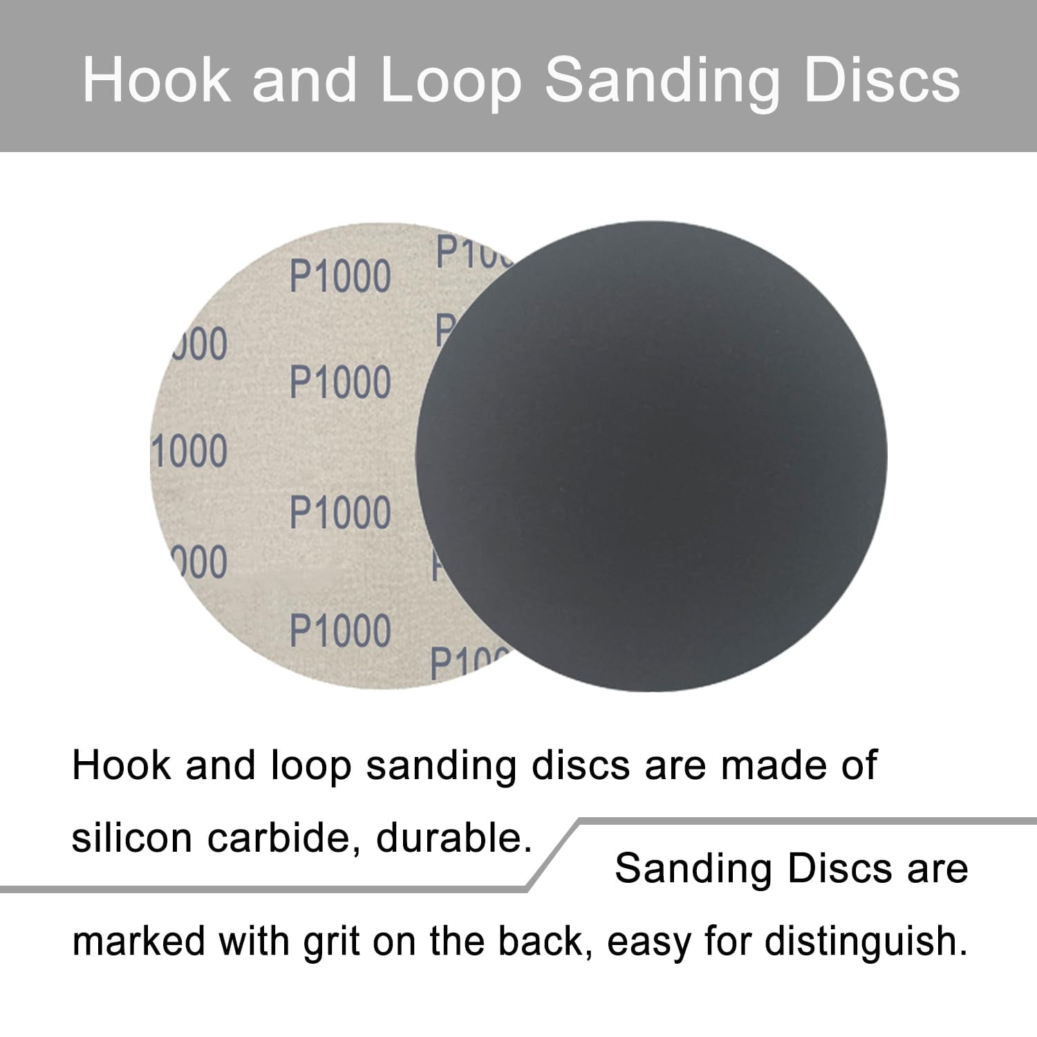 6 Inch 50 Pcs Wet Dry Sanding Discs Hook and Loop 1000 1500 2000 3000 5000 Assorted Grit Waterproof Sandpaper Silicon Carbide for Random Orbital Sander Automotive Wood Metal Polishing &