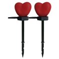 thumbnail image 1 of Paquete de 6 luces solares de corazón rojo para el día de San Valentín, decoración en forma de corazón impermeable para exteriores para jardín, camino, parterre, cementerio, porche, camino de entrada,, 1 of 5