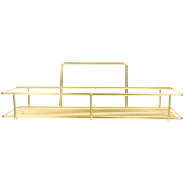LNGOOR Bathroom Shower Shelf Storage Shelves Caddie Sponge Holder Golden