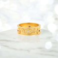 thumbnail image 3 of KANISHKAGEMS&JEWELS 0.25 Ct / 2 mm Multi Gemstone Wedding Band Yellow Gold Plated Silver Eternity Band Anniversary Gift For her, 3 of 7