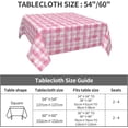 thumbnail image 2 of Square Tablecloth 60 x 60 Inch, Watercolor Pink Checkered Square Table Covers Oil Spill Proof Table Top Cover Outdoor Tablecloth for Dining Table, Buffet Parties and Camping, 2 of 8