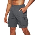 thumbnail image 1 of FAIWAD Short Cargo Classique pour Hommes Short de Randonnée Léger, Stretch, à Séchage Rapide et Respirant avec Poches, 1 of 5