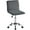 Dark Gray, variant on Yaheetech Velvet Low Back Armless Office Chair with Wheels, Apricot Pink