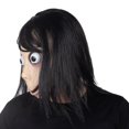 thumbnail image 4 of Máscara MOMO de cabeza completa de látex aterrador Ojo grande con pelucas largas Suministro de accesorios para fiestas femeninas Tmvgtek Oficina Multiescena Multifunción, 4 of 9