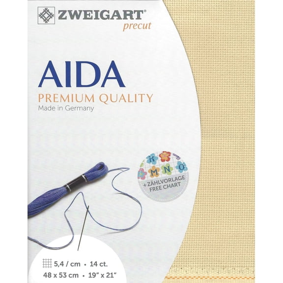 Precut Stern-Aida 14 count Light beige 3706/3130