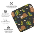 thumbnail image 4 of Balery 6 Pcs Funny Sloths In The Forestleather Coasters Set, Drink Table Cup Coasters For Living Room Kitchen Coffee Decor, 4 of 9