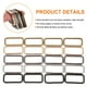 thumbnail image 3 of Uxcell 18Pcs Hebillas Rectangulares de Metal, Anillos de Cinta Cuadrada de 4/5" x 1 2/7" para Camping, Perros, Equipaje, Multicolor, 3 of 6