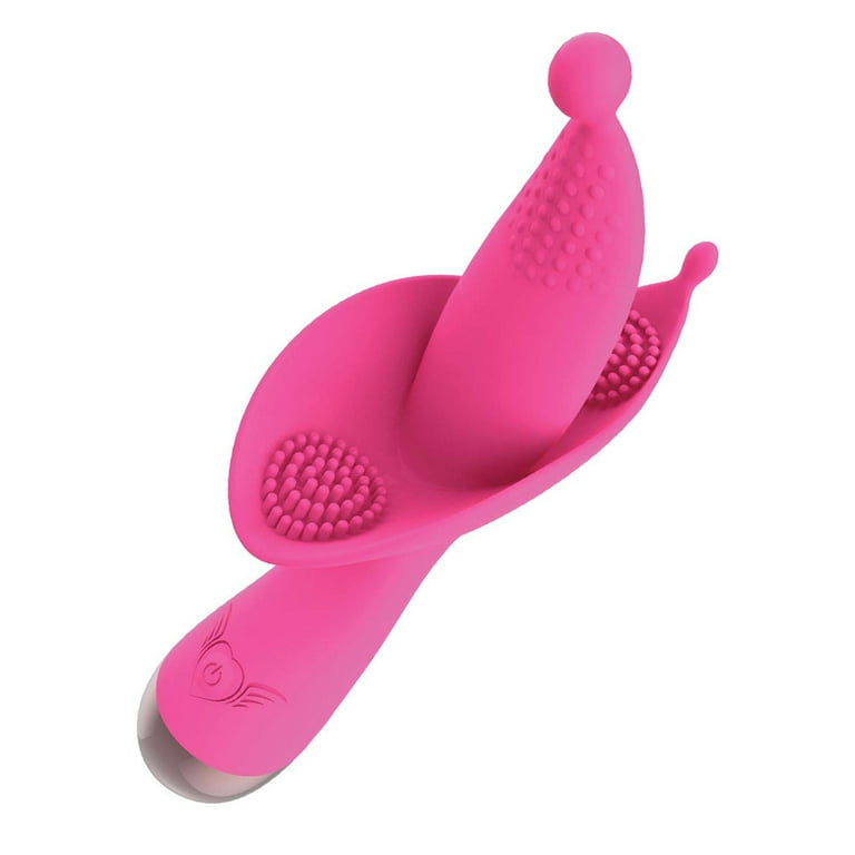 Passion Flower Bud Heat Up Dual Stimulator Pink