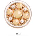 thumbnail image 2 of YISITIAN 10 Pcs Boutons Perle Dorée pour Couture 1 Pouces CJ919-3242, 2 of 3