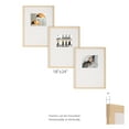 thumbnail image 5 of Instapoints 3 Piece Gallery Wall Picture Frame Set 18" x 24" Matted to 8" x 10" with Offset Mat & Hanging Template, 5 of 7