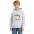 thumbnail image 5 of XAOFW Children's Hoodies Sweatshirts 100 Days Of School Print Fashionable Hoodie Everyday Relaxed Fit Pullover Long Sleeve Hooded Sweatshirt Soft Breathable Holiday Vacation Top, 5 of 7