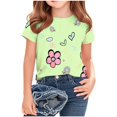 thumbnail image 2 of Penkiiy Trendy Cartoon Print Cotton T-Shirts for Kids - Breathable Summer Tees with Fun Designs for Boys & Girls 3-15 Years, 2 of 7