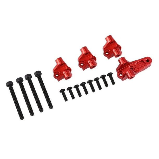 Soporte de aluminio de 4 enlaces delantero y trasero rojo