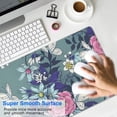 thumbnail image 4 of Long Mouse Pads for Desk,Pioneer Flower Floral Print Pattern Desk Mats on Top Of Desks, Desk Mouse Pad Extra Large with 3mm Non-Slip Base and Stitched Edge for Gaming,Office,Work,Home 31.5"x11.8", 4 of 6
