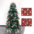 thumbnail image 1 of Teissuly 12 Pcs Christmas Ball Ornaments Tree Decorations,2.36Inch Christmas Bulbs Ornaments for Christmas Tree Ornaments Tree Skirt Home Party Holiday Decor Teissuly WER202310162708, 1 of 9