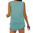 thumbnail image 5 of Summer Savings Clearance 2024! TAGOLD Womens Summer Tops,Womens Tank Tops V-Neck Basic Casual Flowy Summer Sleeveless T-Shirt, 5 of 5