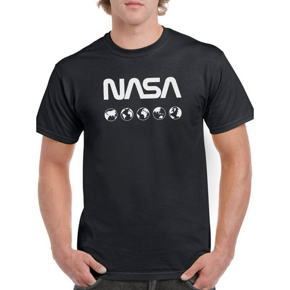 NASA Nasa Planet Earth Banner T-Shirt Men -NASA Designs, Male x-Large