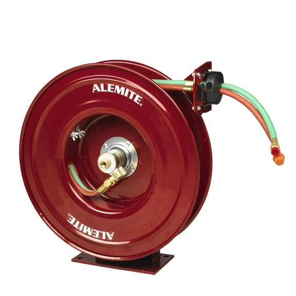 Alemite 8071-D Oxygen/Acetylene 7338-C Bare Hose Reel with 339539-50 Hose