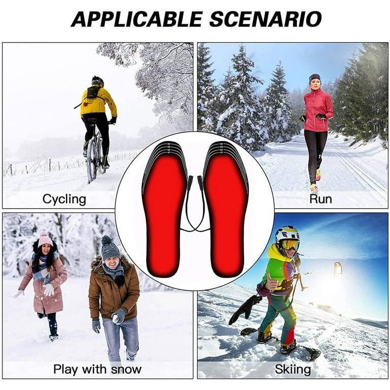 USB Electric Heated Shoe Insole Winter Warm Women Foot Pad Washable Thermal  Men Boot Mat Unisex Heating Shoe Insoles