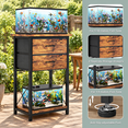 thumbnail image 4 of 5-10 Gallon Fish Tank Stand With 2 Drawers And Storshelves, 4 of 9