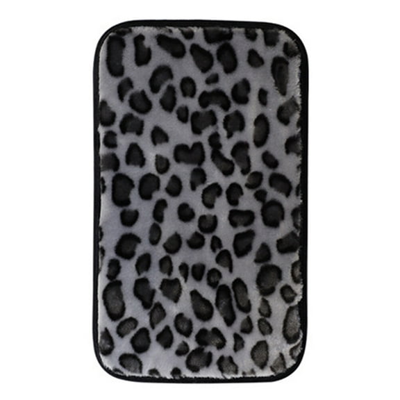 Car Center Console Cover Plush Car Armrest Cover Leopard Auto Arm Rest Pad