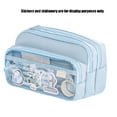 thumbnail image 3 of SIEYIO Big Capacity Pencil Case Zippers Pen Holder Pencil Organizer Expandable Pencil Bag Large Stationery Pen Storage Pouch, 3 of 18