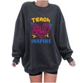 thumbnail image 1 of Sudadera con estampado de cambio de cuello redondo de manga larga suelta divertida vintage para mujer Pompotops  gfhjh3065, 1 of 7