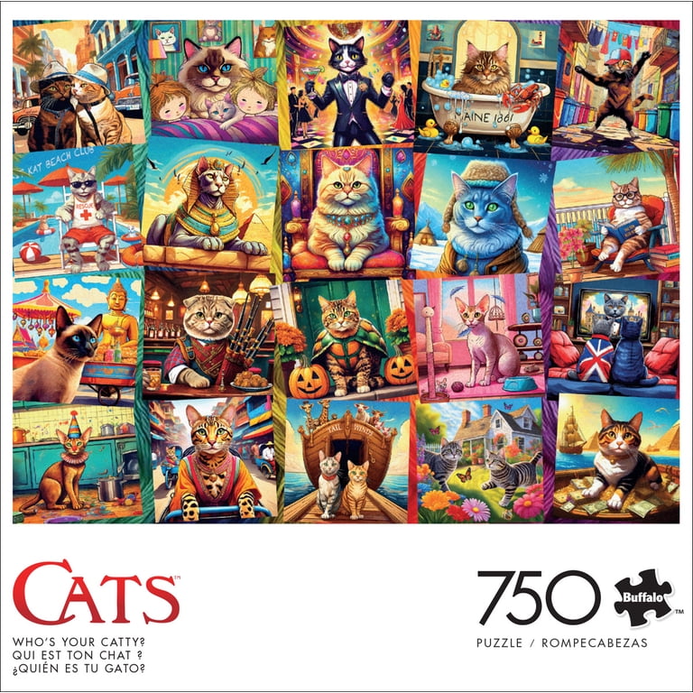 Buffalo Games - Tempo di gioco nel prato - Puzzle da 750 pezzi per adulti impegnativo puzzle perfetto per serate di gioco - Dimensioni del puzzle
