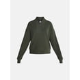 thumbnail image 6 of Avia Women's and Women's Plus Ribbed Ottoman Quarter Zip Sweatshirt, Sizes XS-4X, 6 of 6