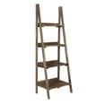 thumbnail image 2 of Fionafurn 4-Tier 49'' Ladder Shelf Bookshelf Bookcase Storage Display Plant Leaning Shelf Brown, 2 of 7