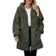 thumbnail image 1 of Cárdigan de Larga con Capucha y Cremallera para Mujer, Chaqueta Holgada de Felpa, Chaqueta de Felpa para Mujer Verde M, 1 of 8
