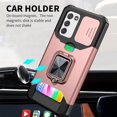 thumbnail image 3 of LAICAIW Galaxy A03S,Design for Samsung A 03S Phone Case with Screen Protector Card Holder Stand Kickstand Heavy Duty Slim Shockproof Hybrid Rugged Drop Protective Cover for Women Men Girls 6.5 inch, 3 of 6