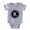 Heather Grey, variant on CafePress - Monogram Medallion K - Cute Infant Baby Football Bodysuit