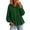 Blackish Green, variant on Yigetop Women's Peplum Hooded Sweatshirt Long Sleeve Puff Sleeve Loose Casual Pullover Hoodie Tops Blackish Green L