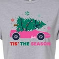 thumbnail image 3 of Barbie - Holiday & Christmas - 'Tis The Season - Juniors Cropped Cotton Blend T-Shirt, 3 of 5