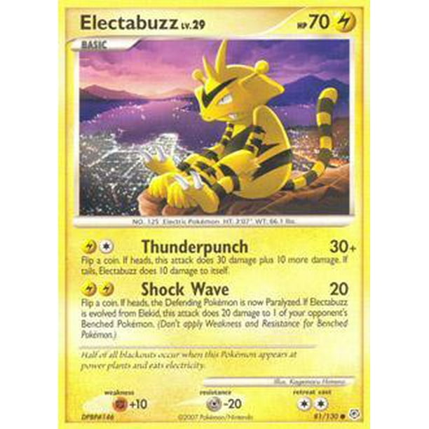 Pokemon Diamond Pearl Electabuzz 81 Walmart Com Walmart Com