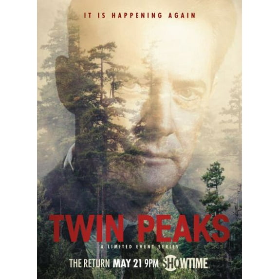 Twin Peaks Poster Wall Decor Art Art Poster 24x36 Multi-Color Square Adults Poster Time