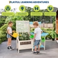 thumbnail image 6 of Outdoor Wooden Mud Kitchen Playset for Kids Ages 3+ – Includes Potting Bench with Garden Bed, Clear Planter Box, Removable Sink & Faucet, Gardening Tools & Storage Shelf, 6 of 6